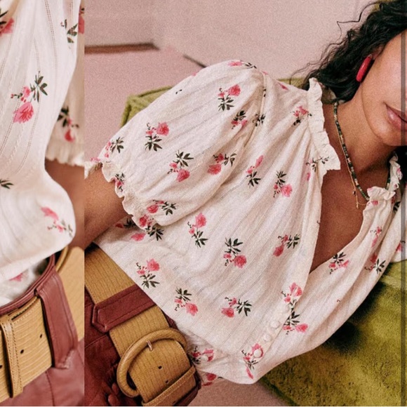 Sezane Tops - Sezane Ema Floral Blouse